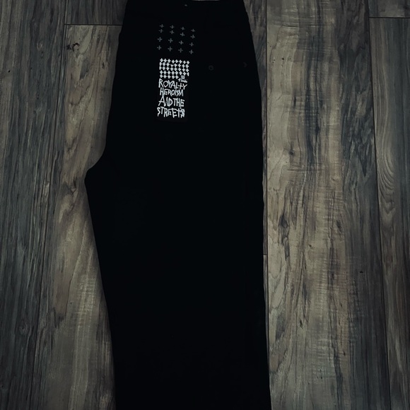 Ksubi Black Sweatpants with Graphic Design